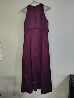 Scott McClintock Plum Satin Maxi Dress